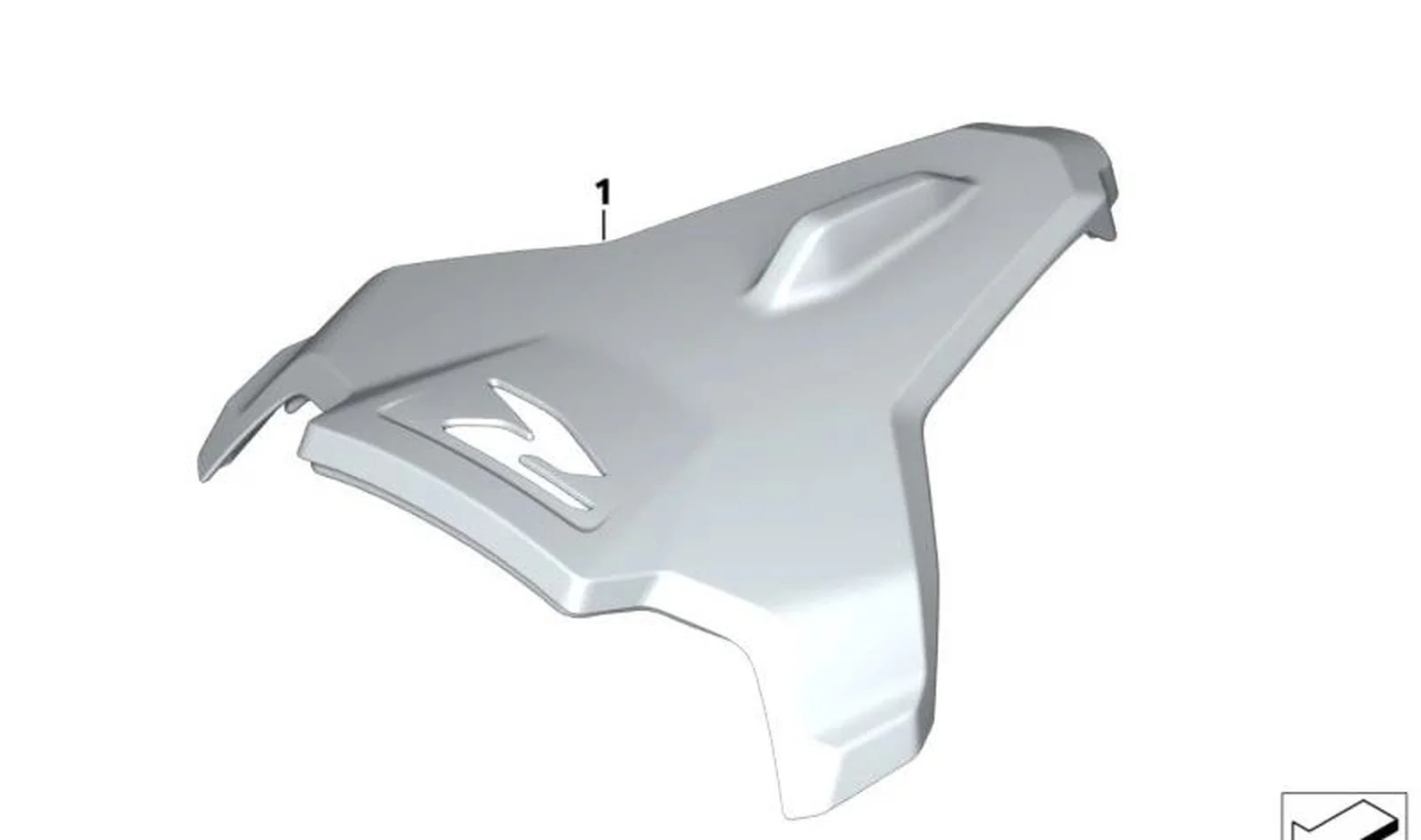 Recubrimiento asiento del acompañante OEM 77349457518 para motos BMW F 900 R (K83, 0K11, 0K81)... y más. Original BMW Motorrad.
