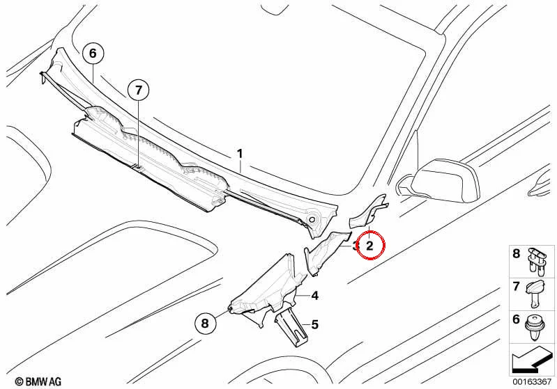 Recubrimiento izquierdo OEM 51713402957 para BMW X3 E83 y E83 LCI. Original BMW. - Image 4