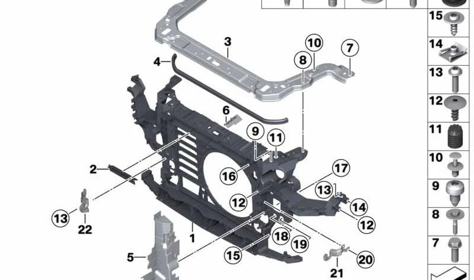 Refuerzo de salpicadero OEM 51642755091 para MINI R56, R56 LCI, Clubman R55, Cabrio R57, Coupé R58, Roadster R59, Countryman R60, Paceman R61. Original MINI. - Image 5