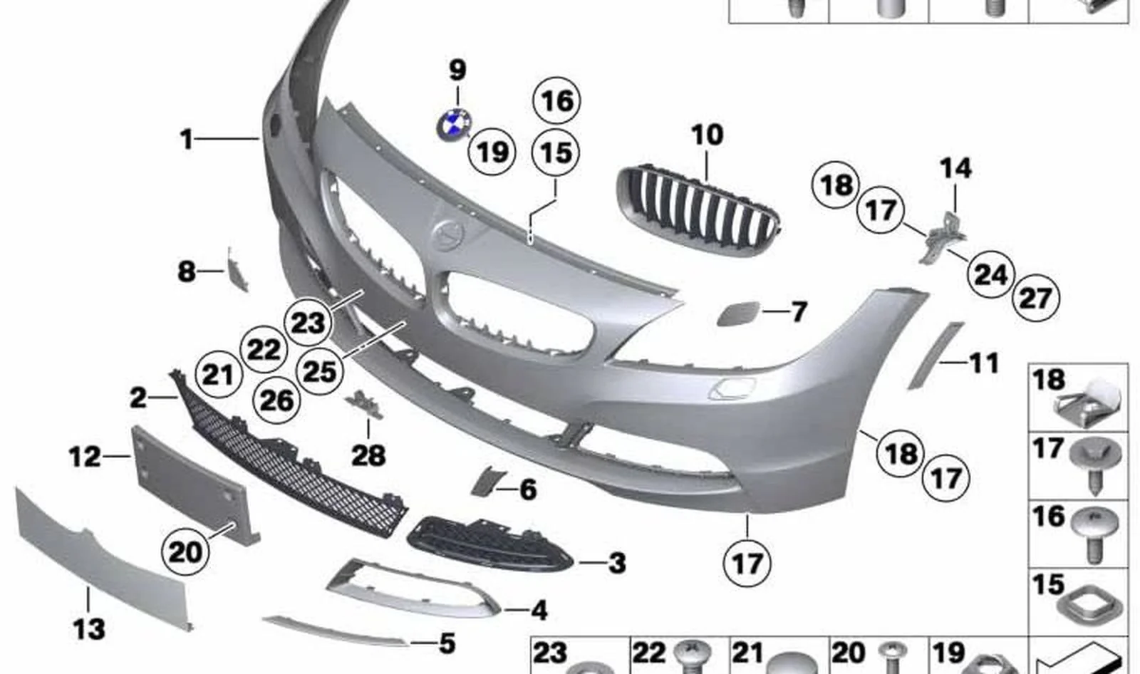 Rejilla de adorno izquierda OEM 51137191509 para BMW Z4 E89. Original BMW. - Image 5