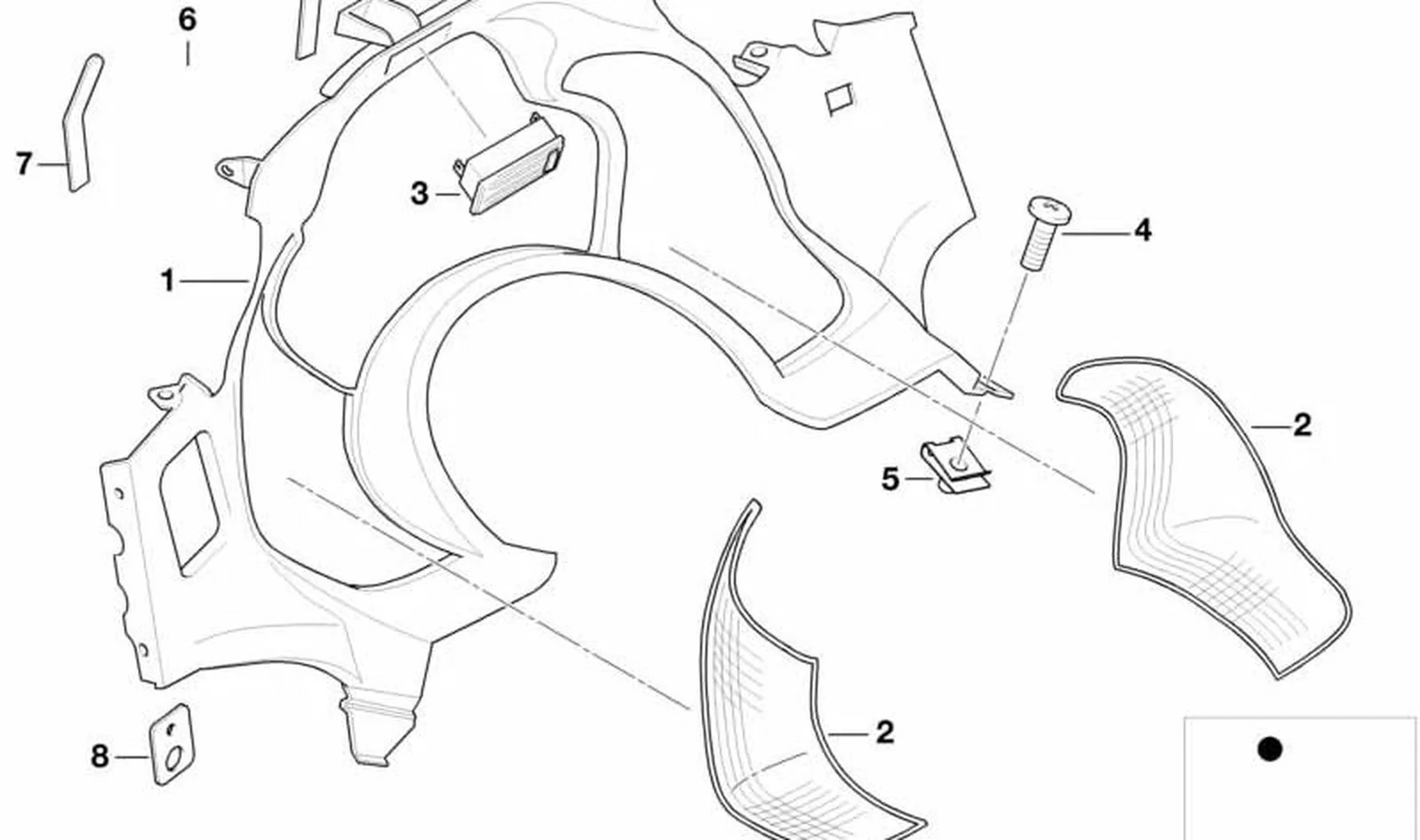 Remate de instrumentos negro OEM 46632347318 para motos BMW K1200LT (1998-2003), K1200RS (1997-2003). Original BMW Motorrad.