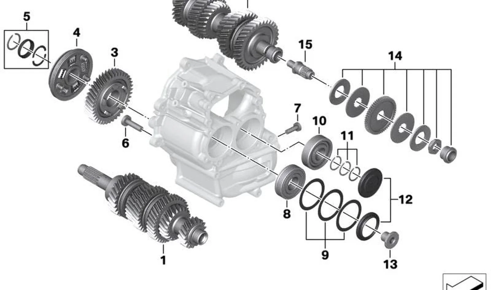 Rodamiento radial rígido OEM 23007721438 para motos BMW K1600 GT, K1600 GTL, K1600 Bagger. Original BMW Motorrad.