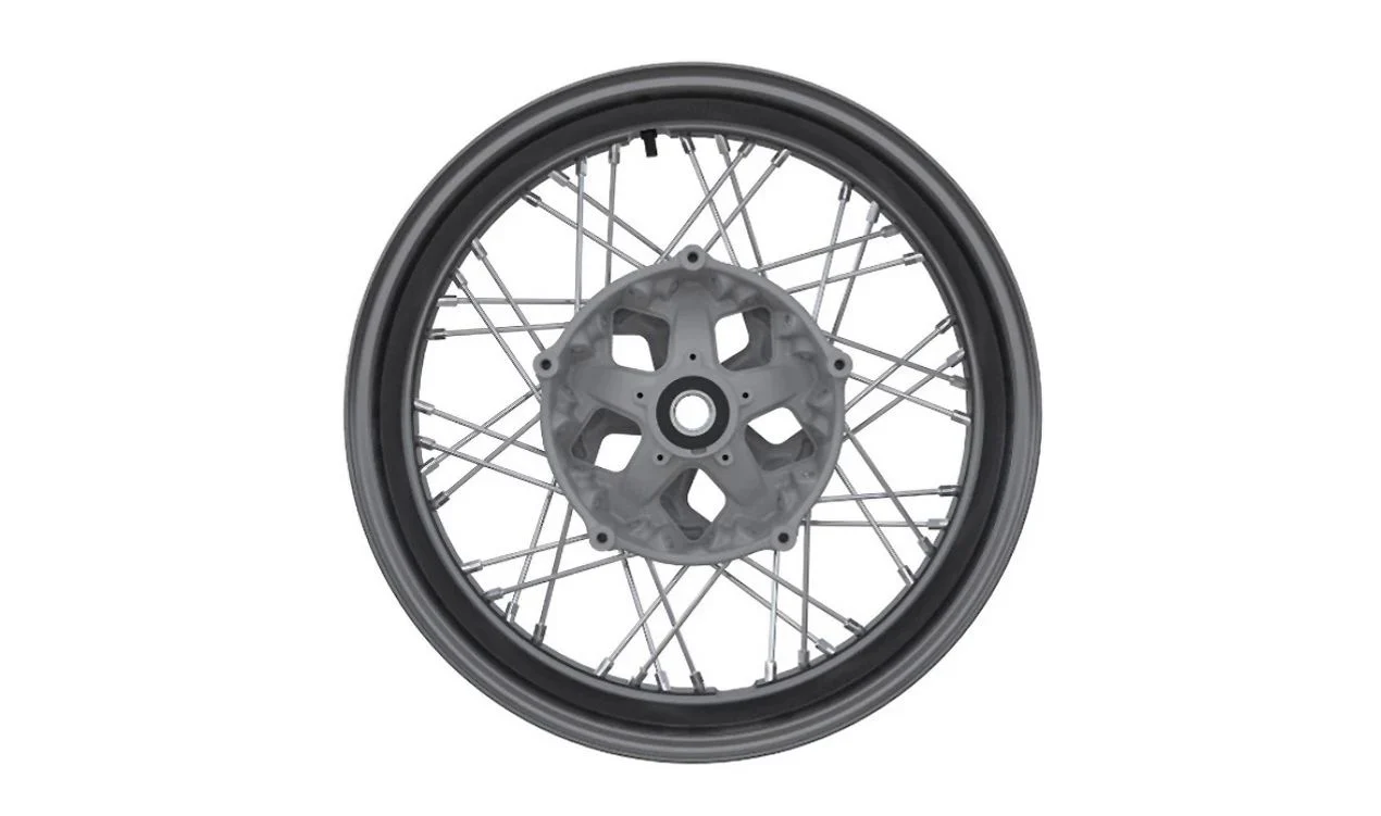 Rueda de radios trasera negra 5,5x17 OEM 36318569539 para motos BMW R nineT, R nineT Pure, R nineT Scrambler, R nineT Racer. Original BMW Motorrad.