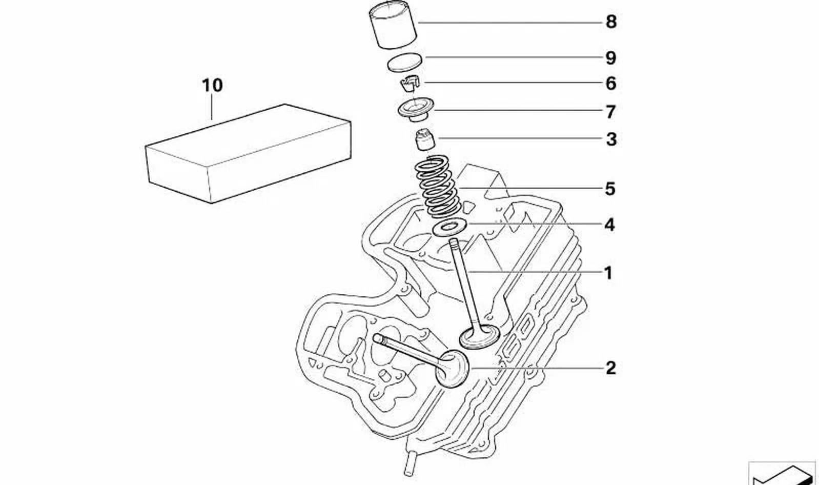 Semicono de tope OEM 11347652969 para motos BMW F 650 GS, F 650 GS Dakar, F 650 CS, G 650 X... y más. Original BMW Motorrad.