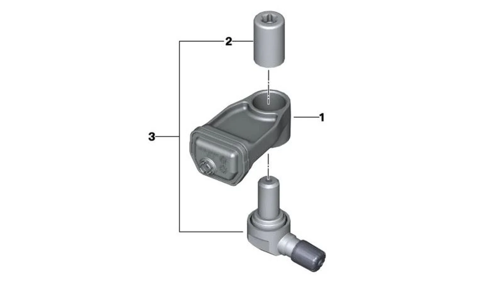 Sensor RDC OEM 36317914365 para motos BMW R1200GS, R1250GS, F750GS, F850GS, K1600GT, S1000RR... y más. Original BMW Motorrad.