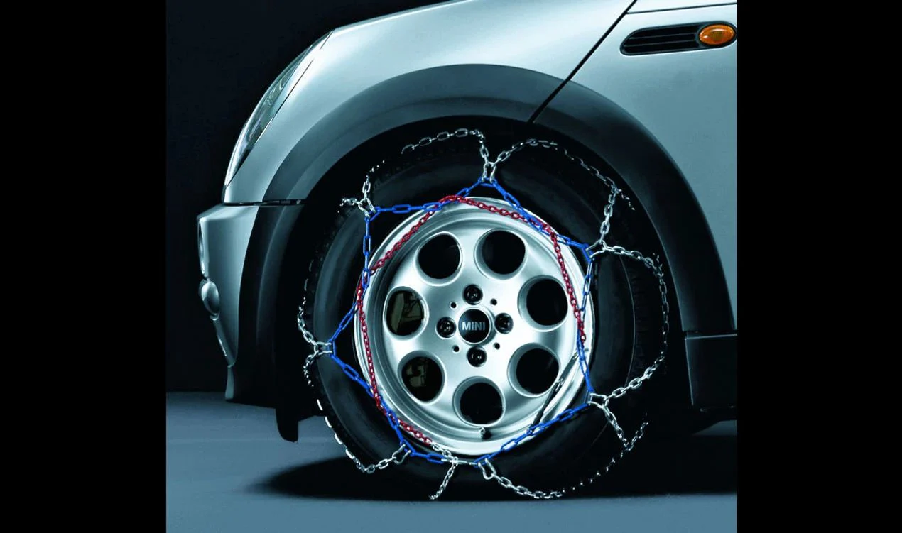 Sistema de cadena de nieve Rud-Matic Disc OEM 36110140042 para MINI R50, R56, F56, Clubman R55, Cabrio R52... y más. Original MINI.