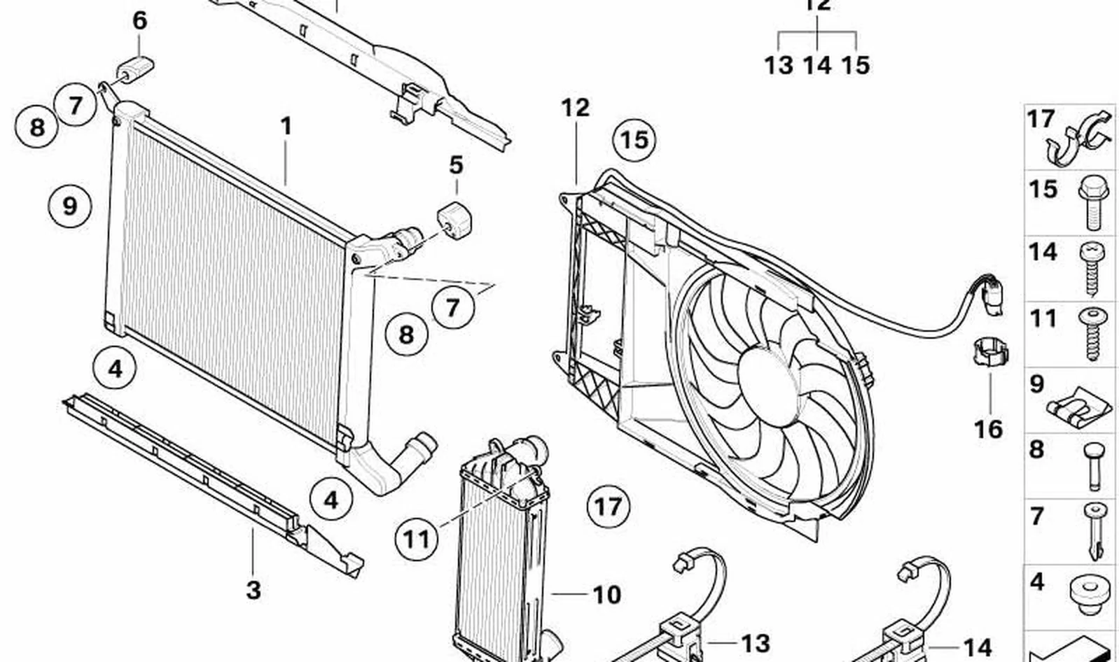 Soporte caja de enchufe OEM 17107790470 para MINI R50, One D, R81, R812. Original MINI.
