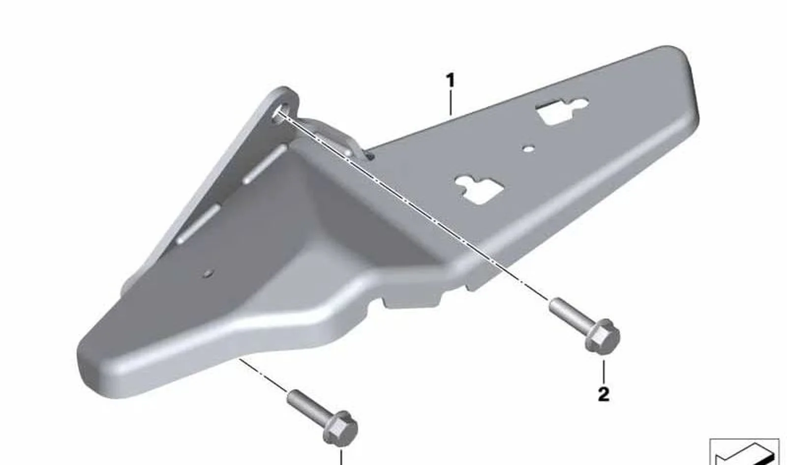 Soporte de estribo trasero izquierdo OEM 46718558601 para motos BMW C 400 GT. Original BMW Motorrad.