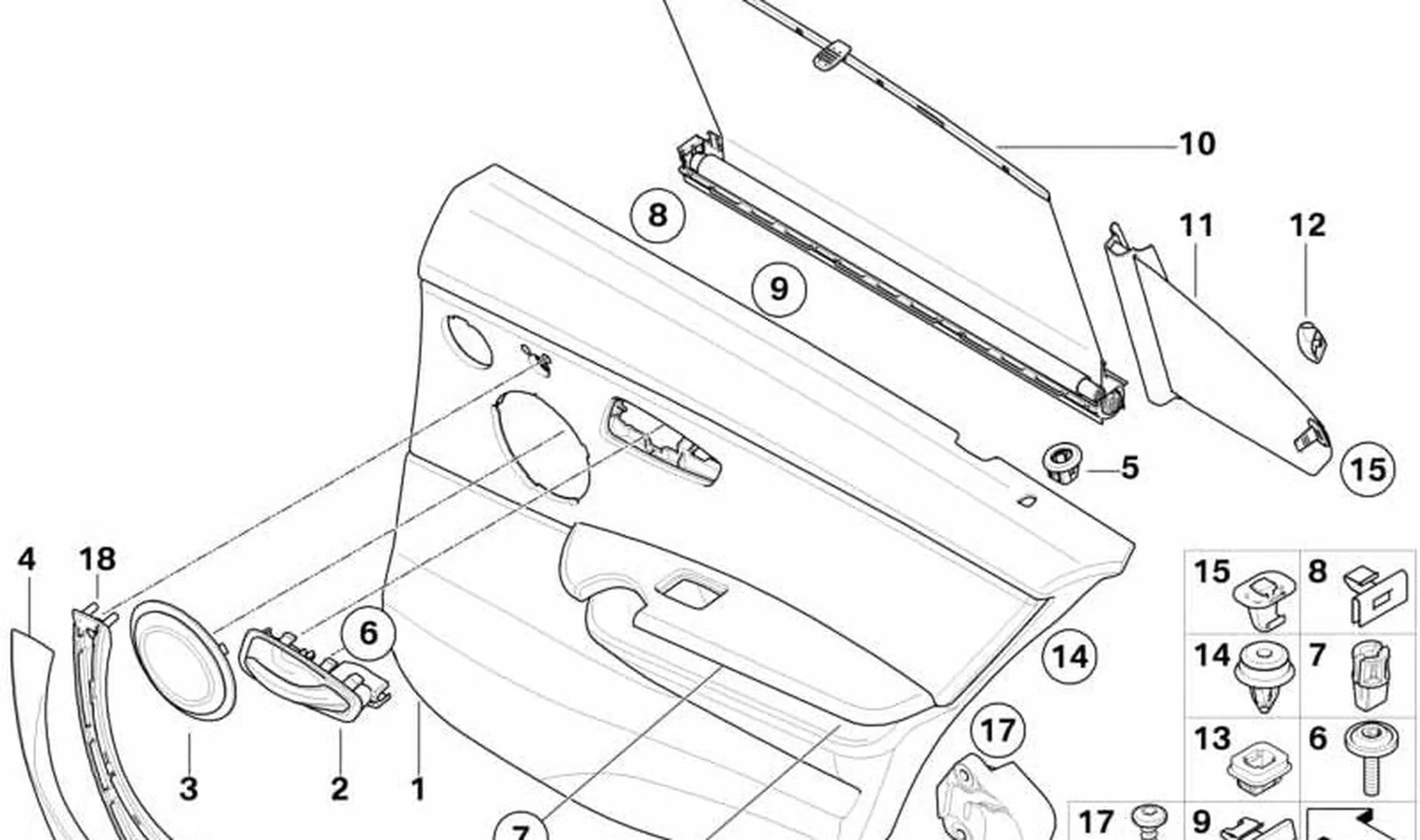 Soporte de manilla izquierda OEM 51417230851 para BMW Serie 3 E90, E90 LCI, E91, E91 LCI. Original BMW. - Image 4
