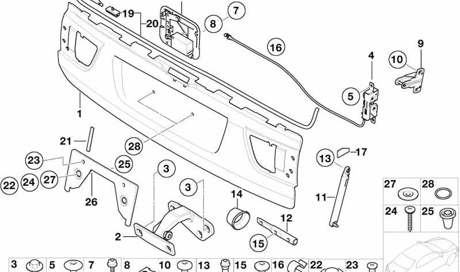 Soporte de matrícula trasero OEM 51137176632 para BMW Serie 1 E82, E87 LCI, Serie 3 E90 LCI, E92, E93 y MINI R56, F56, F55, F57, F60... y más. Original BMW y MINI. - Image 4