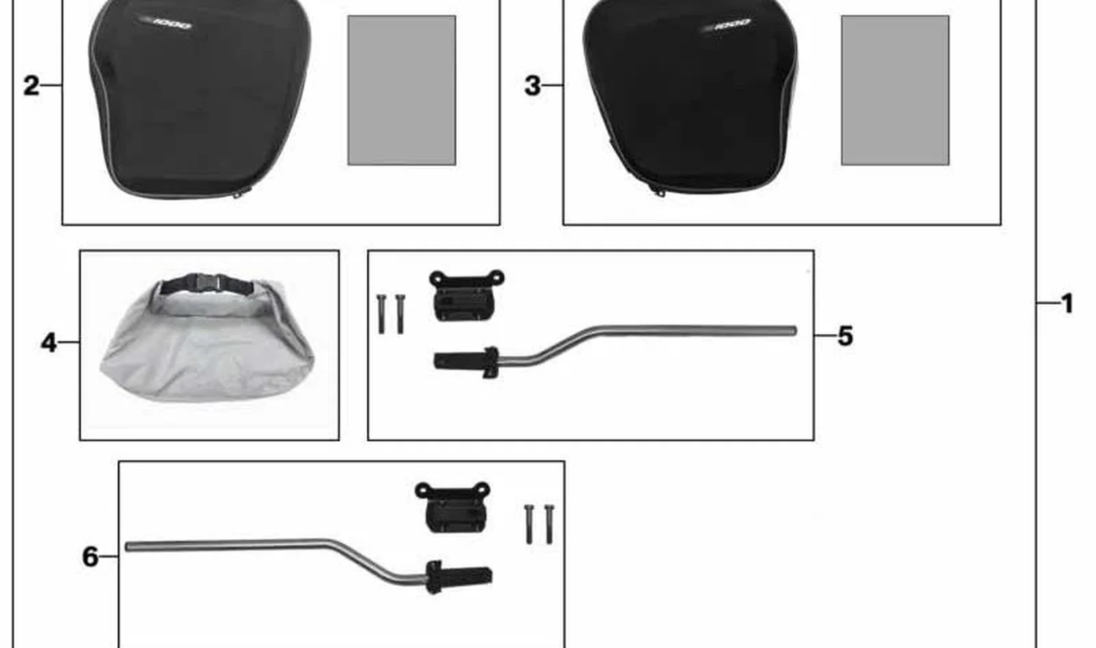 Soporte distanciador derecho OEM 77402467936 para BMW Motorrad S 1000 R (K63), S 1000 RR (K67). Original BMW Motorrad.