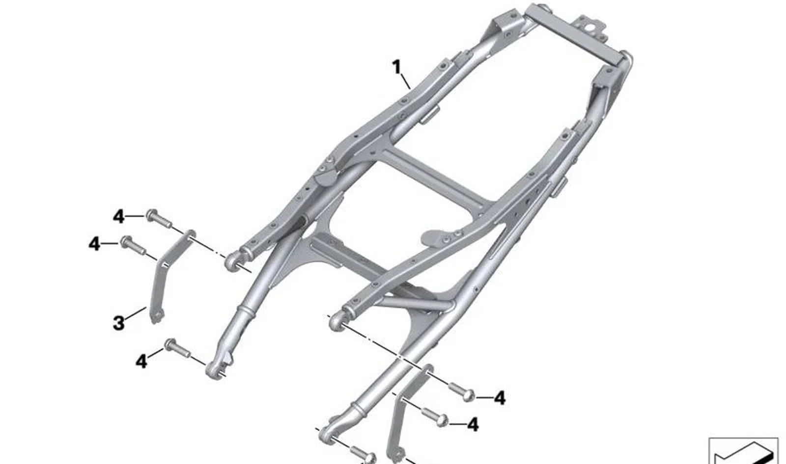 Soporte izquierdo OEM 46519467917 para motos BMW F 900 R, F 900 XR... y más. Original BMW Motorrad.