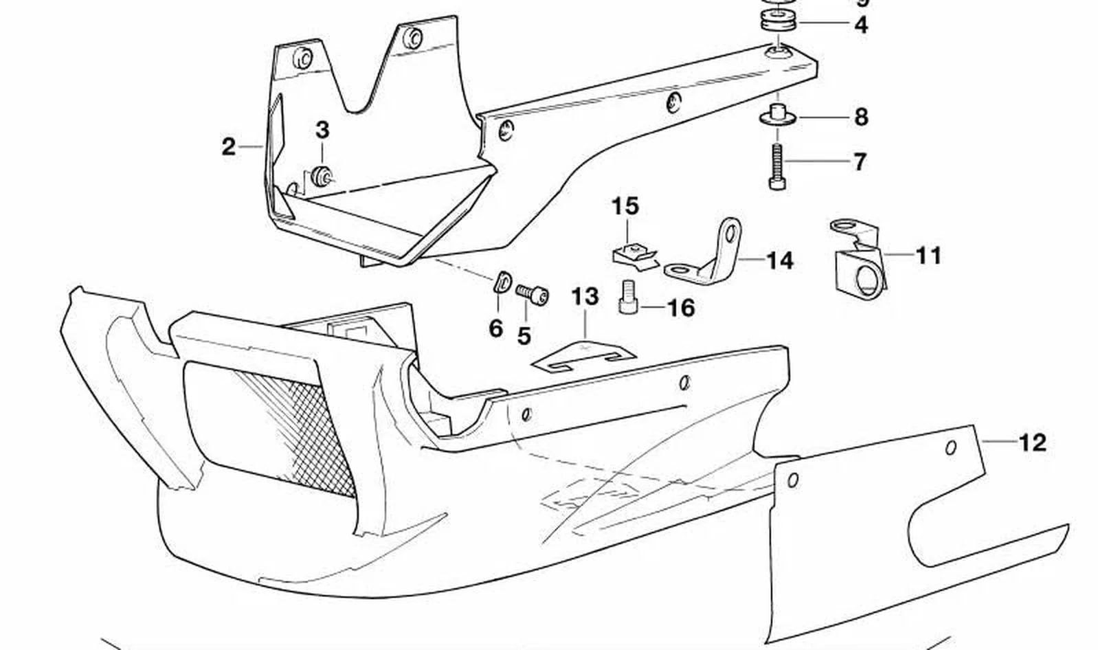 Soporte lateral derecho OEM 46632316445 para motos BMW K100, K100LT, K100RS, K100RT. Original BMW Motorrad. - Image 3