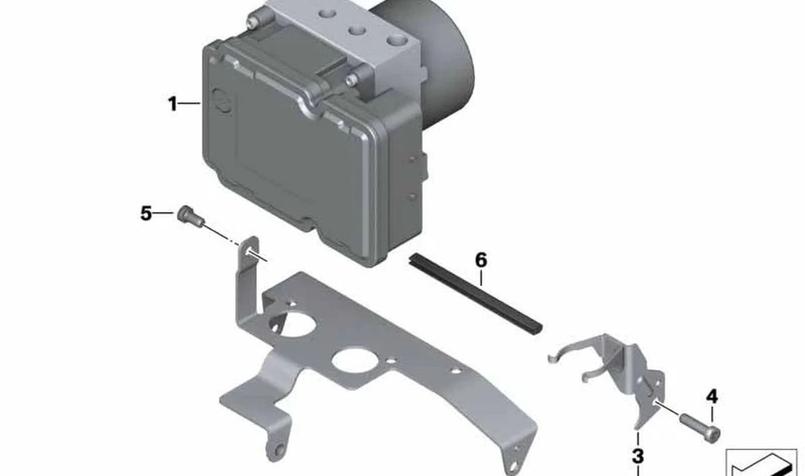 Soporte modulador de presión OEM 34517709306 para motos BMW R1200GS, R1200RT, R1200R, R1200ST... y más. Original BMW Motorrad.