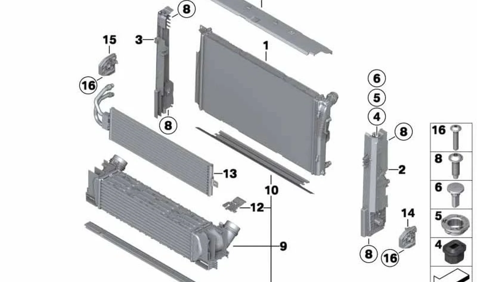 Soporte módulo derecha OEM 17117600537 para BMW F20, F21, F22, F30, F32... y más. Original BMW. - Image 4