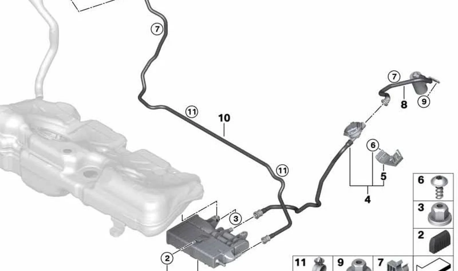 Soporte OEM 16137332358 para MINI F56, F55, Clubman F54, Cabrio F57, Countryman F60 y más. Original MINI.