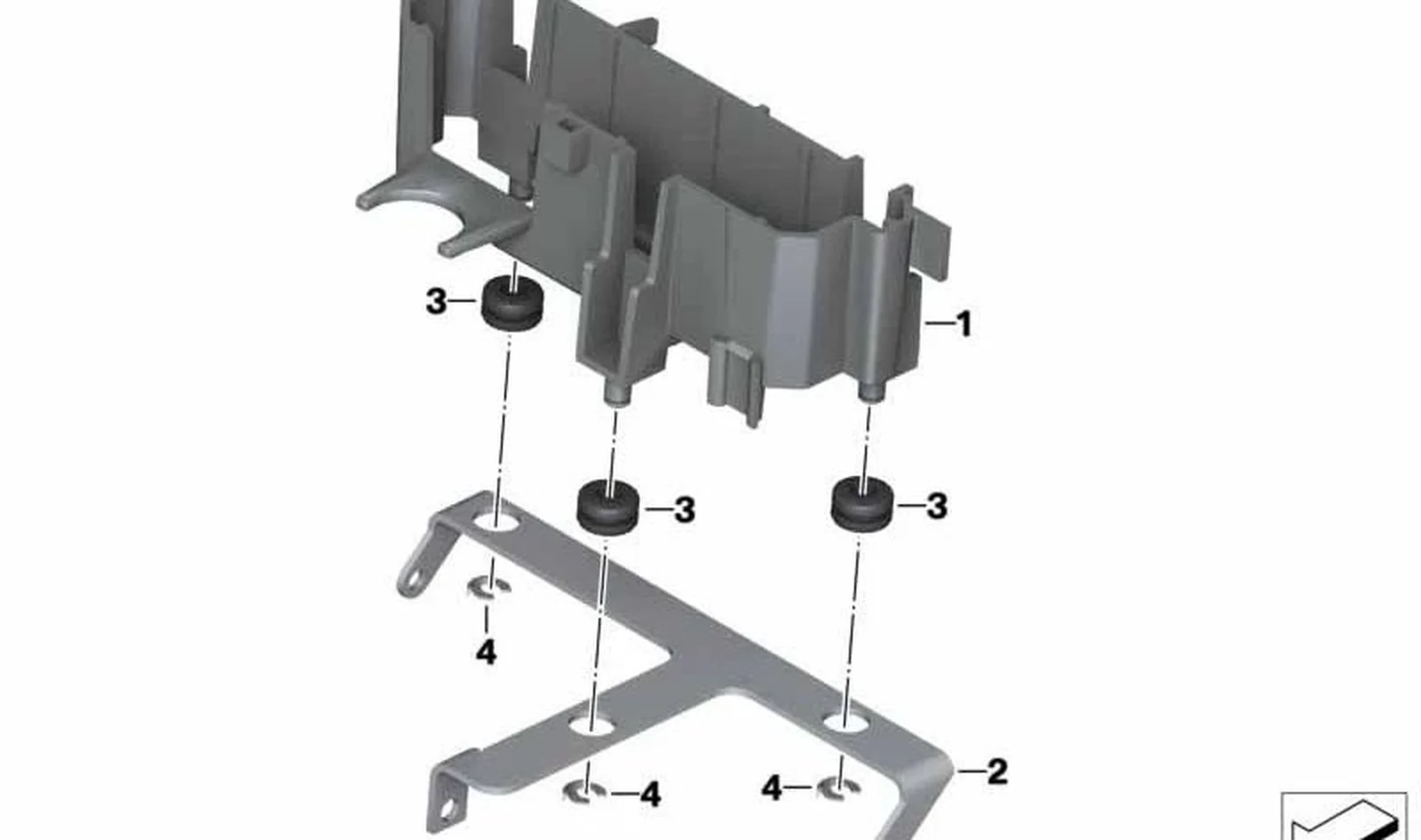 Soporte OEM 61358544881 para motos BMW R nineT, R nineT Pure, R nineT Scrambler, R nineT Racer, R nineT Urban G/S. Original BMW Motorrad.