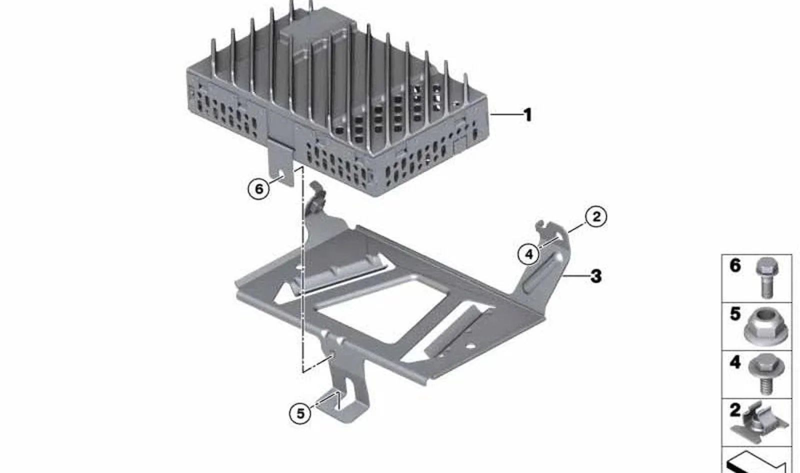Soporte OEM 65159353268 para MINI Cabrio F57 BEV, F57... y más. Original MINI. - Image 4