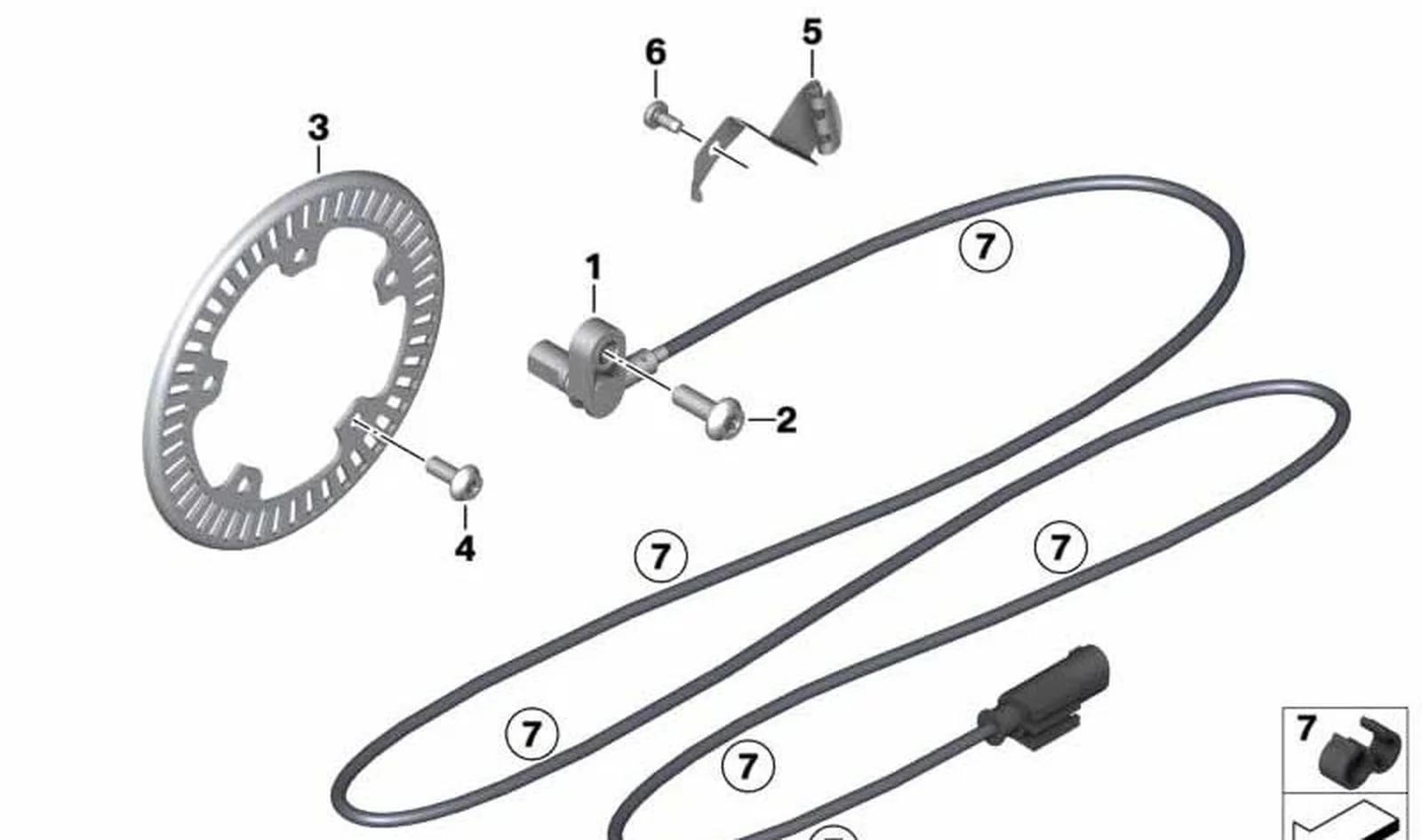 Soporte trasero OEM 34528559497 para motos BMW R nineT Pure, R nineT Scrambler, R nineT Racer, R nineT Urban G/S. Original BMW Motorrad.