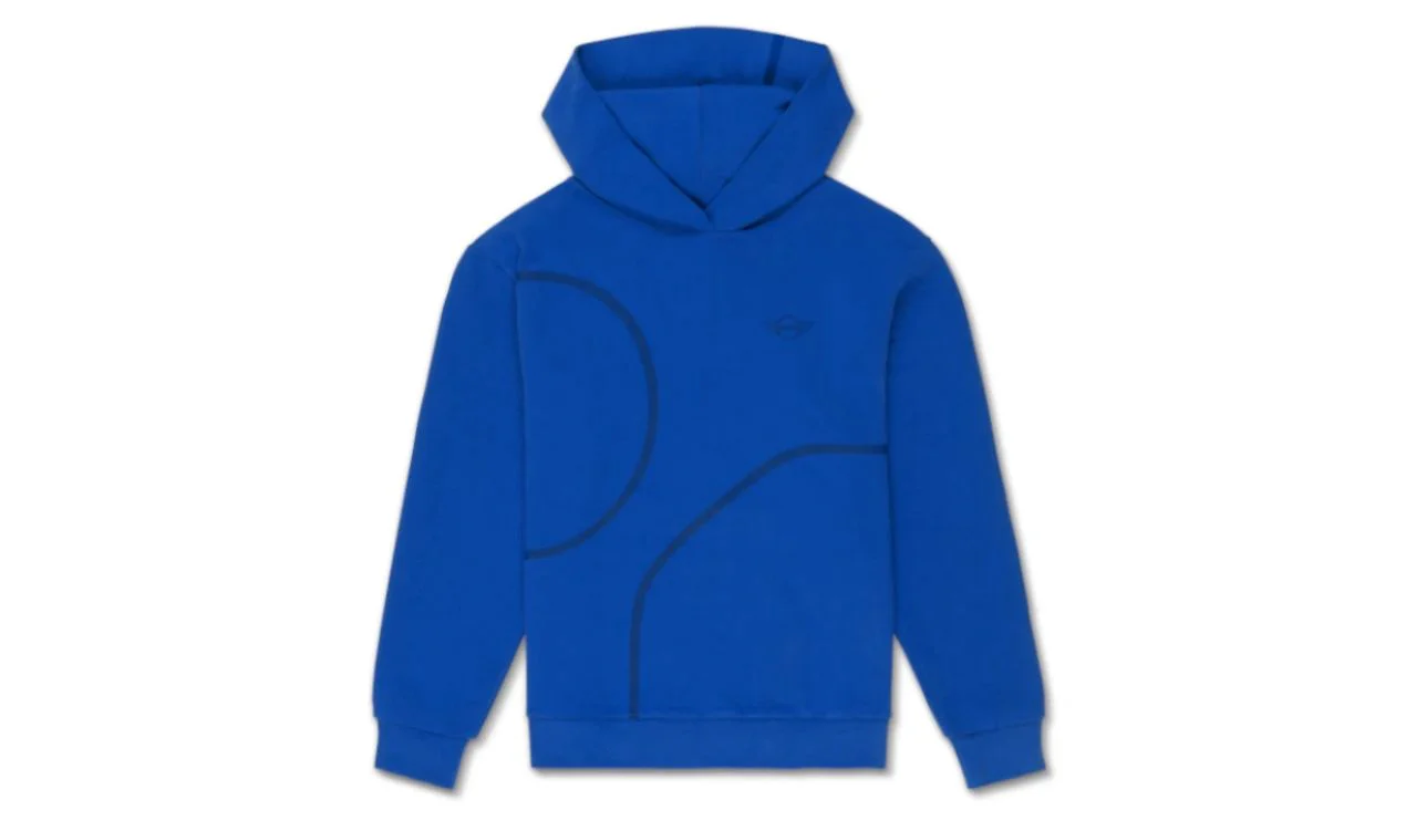 Sudadera con capucha azul Blazing Blue talla XXS OEM 80145B32009 para MINI. Original MINI.