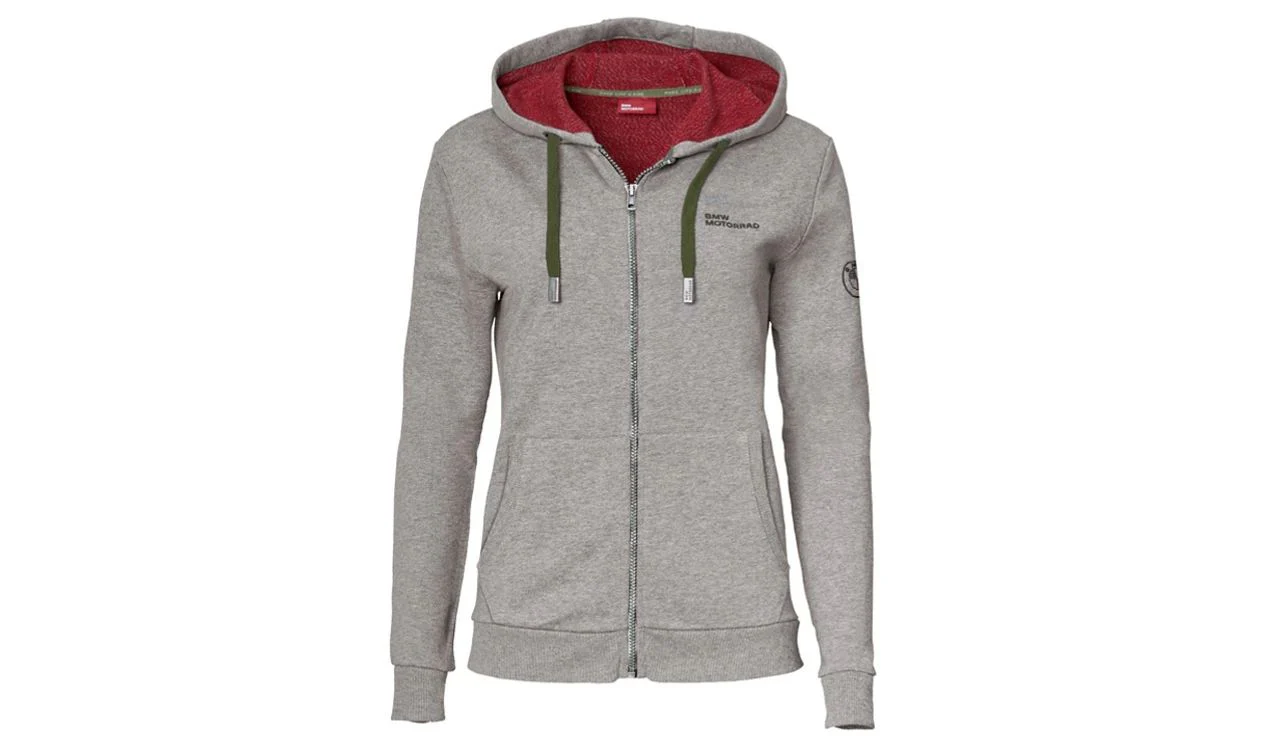 Sudadera con capucha gris talla XXL OEM 76618542397 para BMW. Original BMW Motorrad.