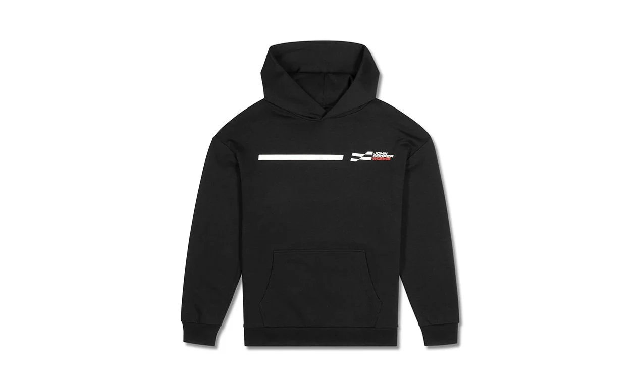 Sudadera con capucha JCW Logo negra talla XXL OEM 80145B54EE0 válido para MINI. Original MINI.