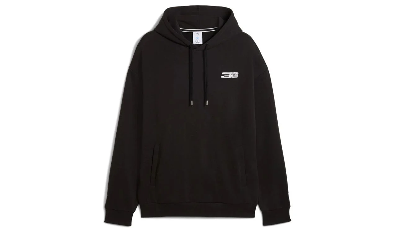 Sudadera con capucha negra 50 aniversario BMW Serie 3 para BMW. Original BMW.