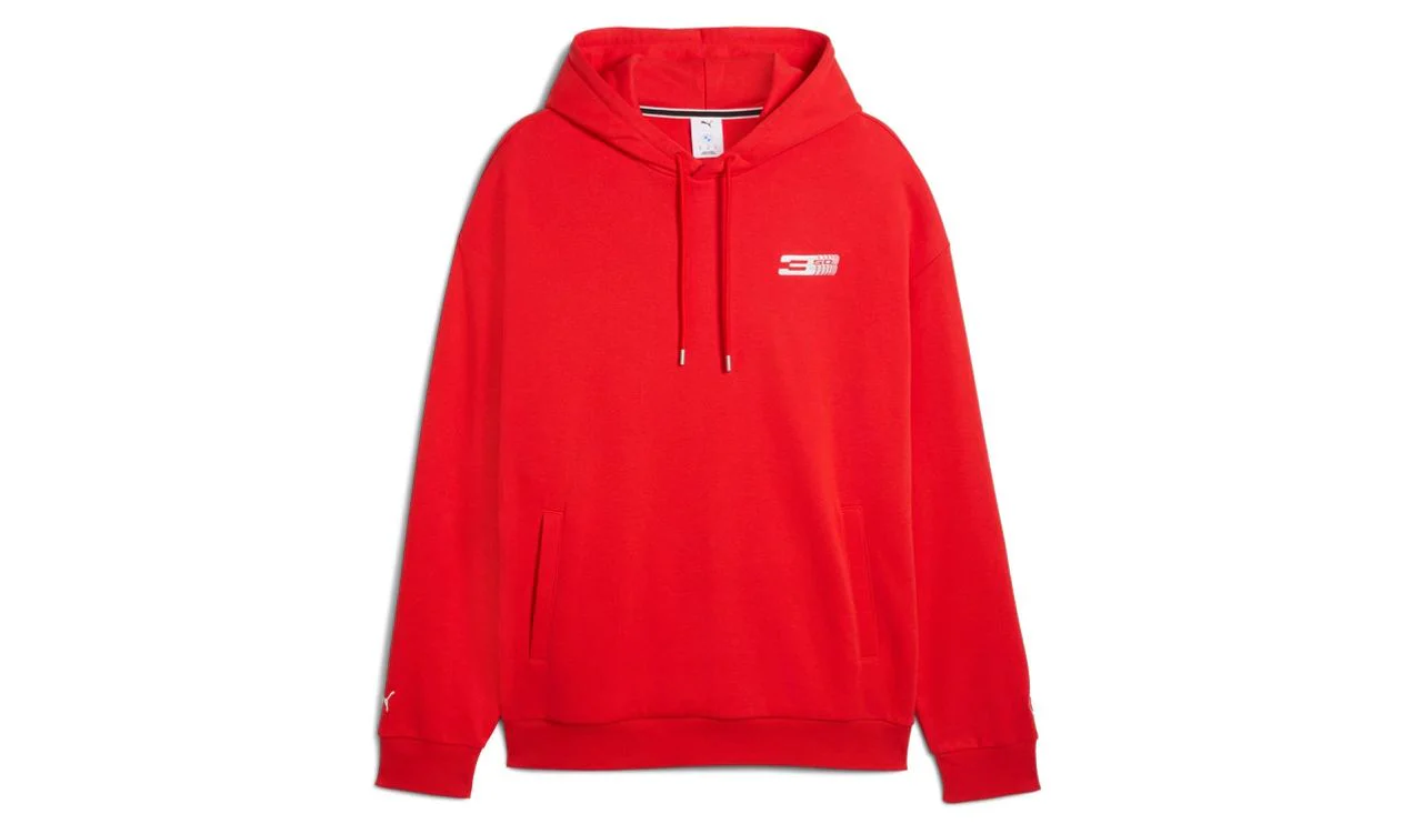 Sudadera con capucha roja talla M OEM 80145B7E1B3 válida para BMW. Original BMW.