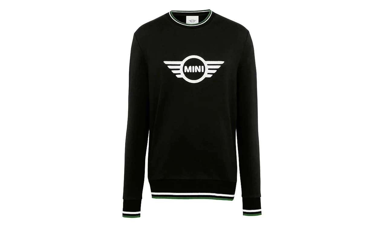 Sudadera negra logo MINI Wing Loop talla L OEM 80145A0A601 para BMW y MINI. Original MINI.