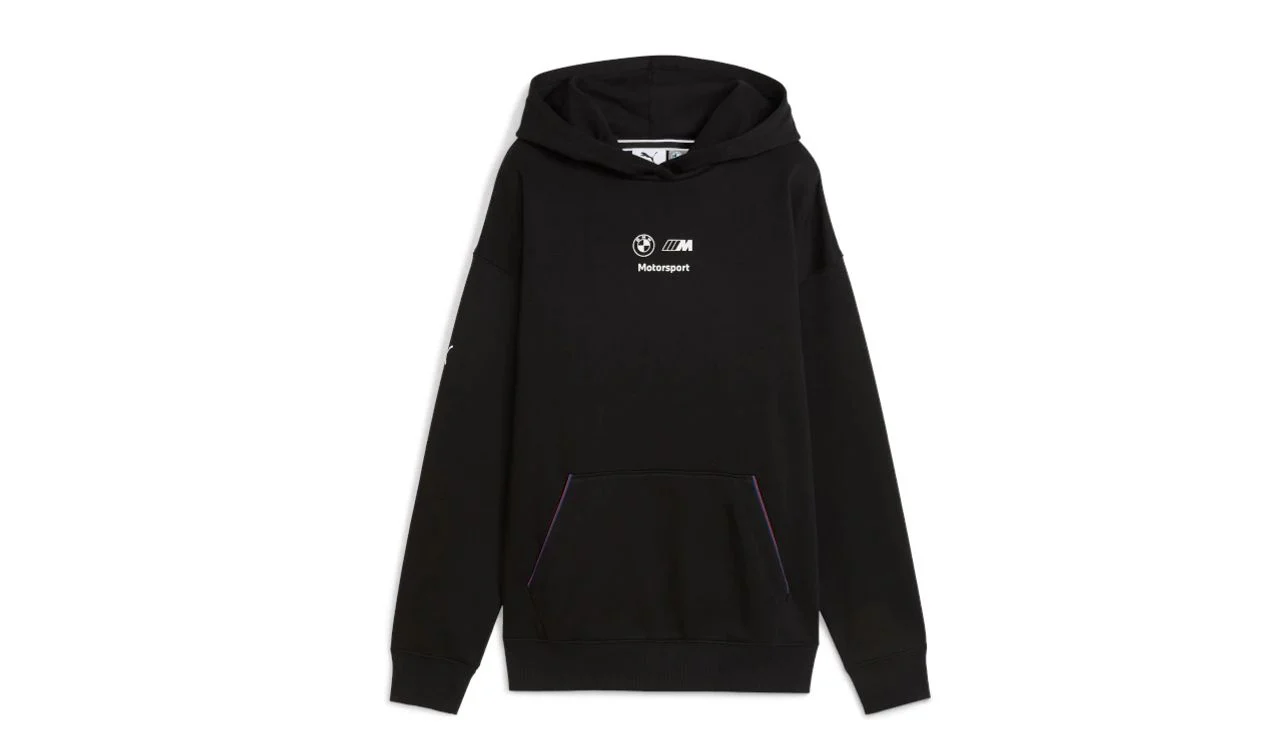 Sudadera polar con capucha MMS ESS negra talla XL para BMW. Válido para BMW. Original BMW.