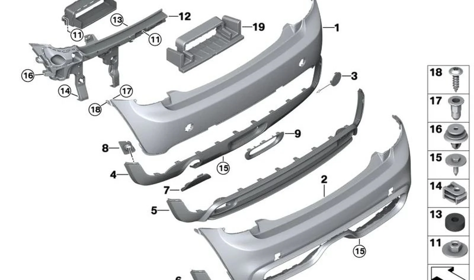 Tapa de argolla para remolque derecha OEM 51317380022 para MINI F56, Cabrio F57. Original MINI.