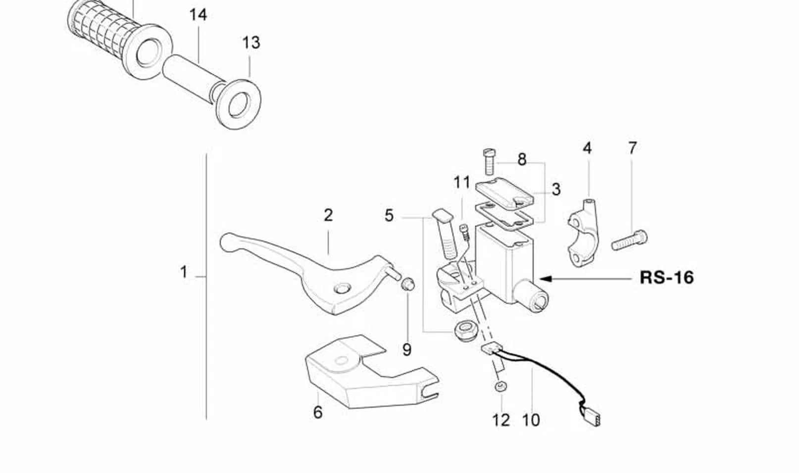 Tapa de freno de mano OEM 32722345423 para motos BMW F650, F650ST. Original BMW Motorrad.