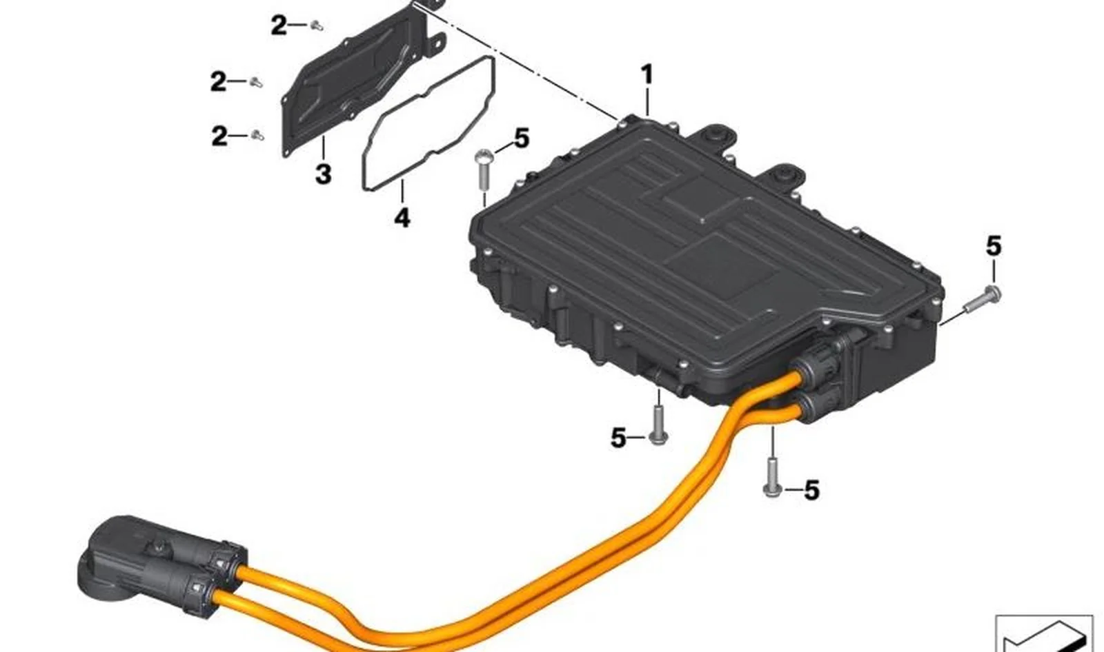 Tapa de servicio OEM 12381686641 para BMW Motorrad C serie, modelo CE04 (K07). Original BMW Motorrad.