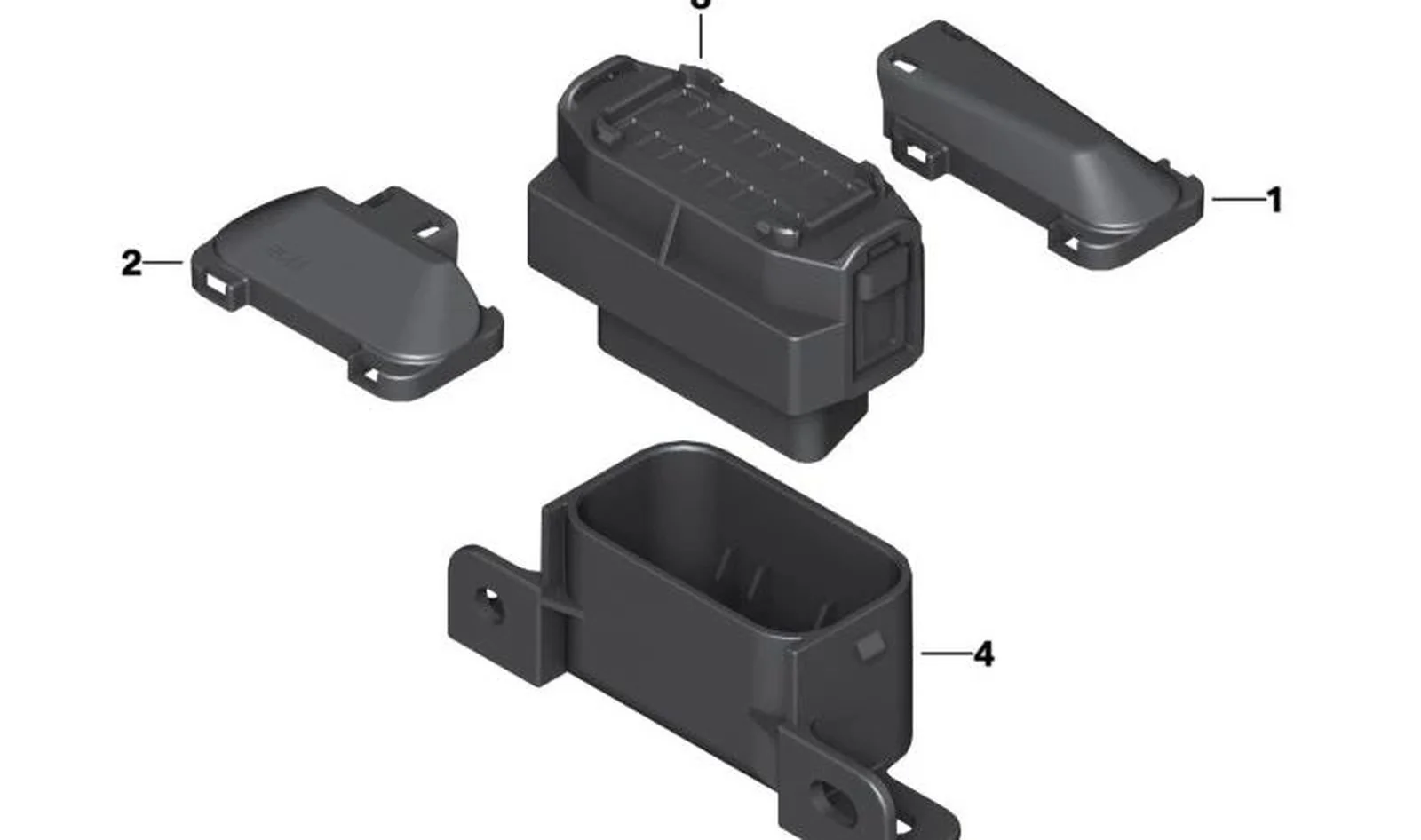 Tapa OBD OEM 61138554037 para motos BMW K1600GT, K1600GTL, K1600Bagger. Original BMW Motorrad.