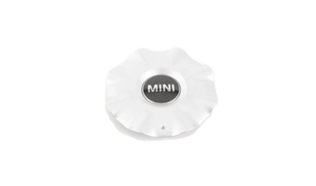 Tapacubos blanco OEM 36106864377 para MINI F55, F56, Cabrio F57. Original MINI.