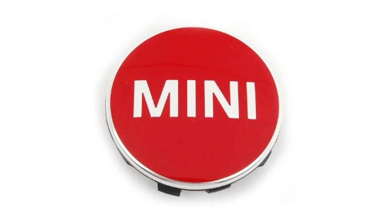 Tapacubos rojo OEM 36132354148 para MINI F56, F55, Clubman F54, Cabrio F57, Countryman F60. Original MINI.