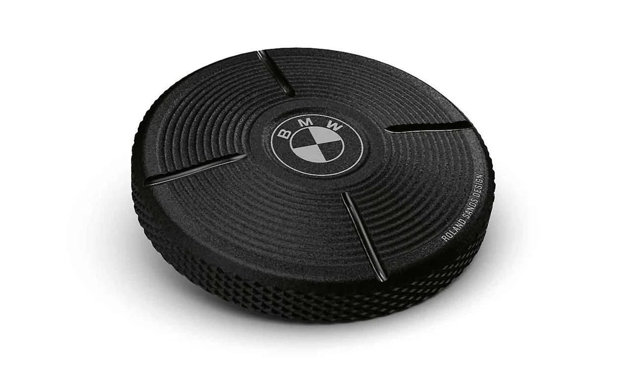 Tapón del depósito de combustible negro OEM 77352465702 para motos BMW R 18, R 18 Classic, R 18 Roctane. Original BMW Motorrad.
