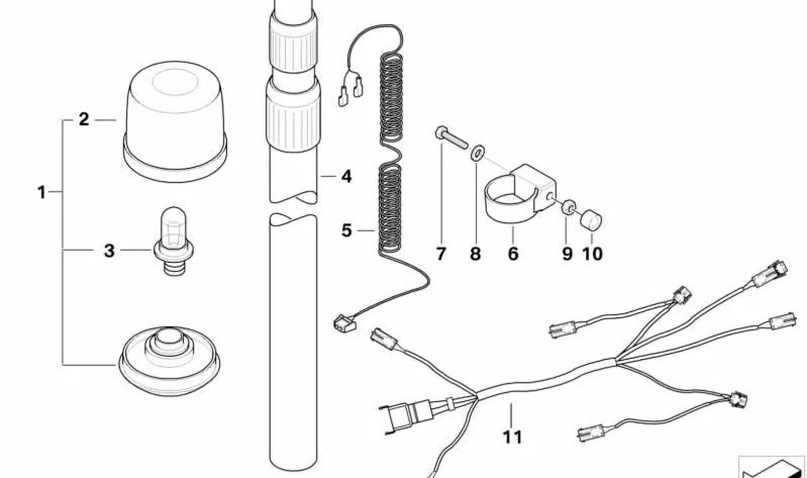 Telescopio OEM 63172316883 para motos BMW R 1200 RT, R 1100 R, R 1150 RT, R 850 R... y más. Original BMW Motorrad.