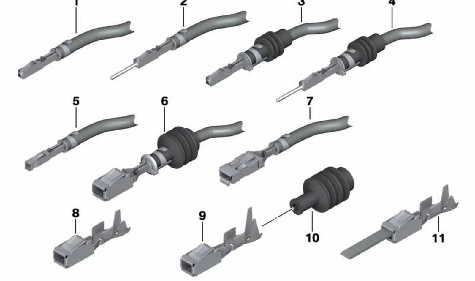 Terminal ELO-Power 2,8x0,63 OEM 61138377162 para MINI R50, R53, R56, F56... y más. Original MINI.