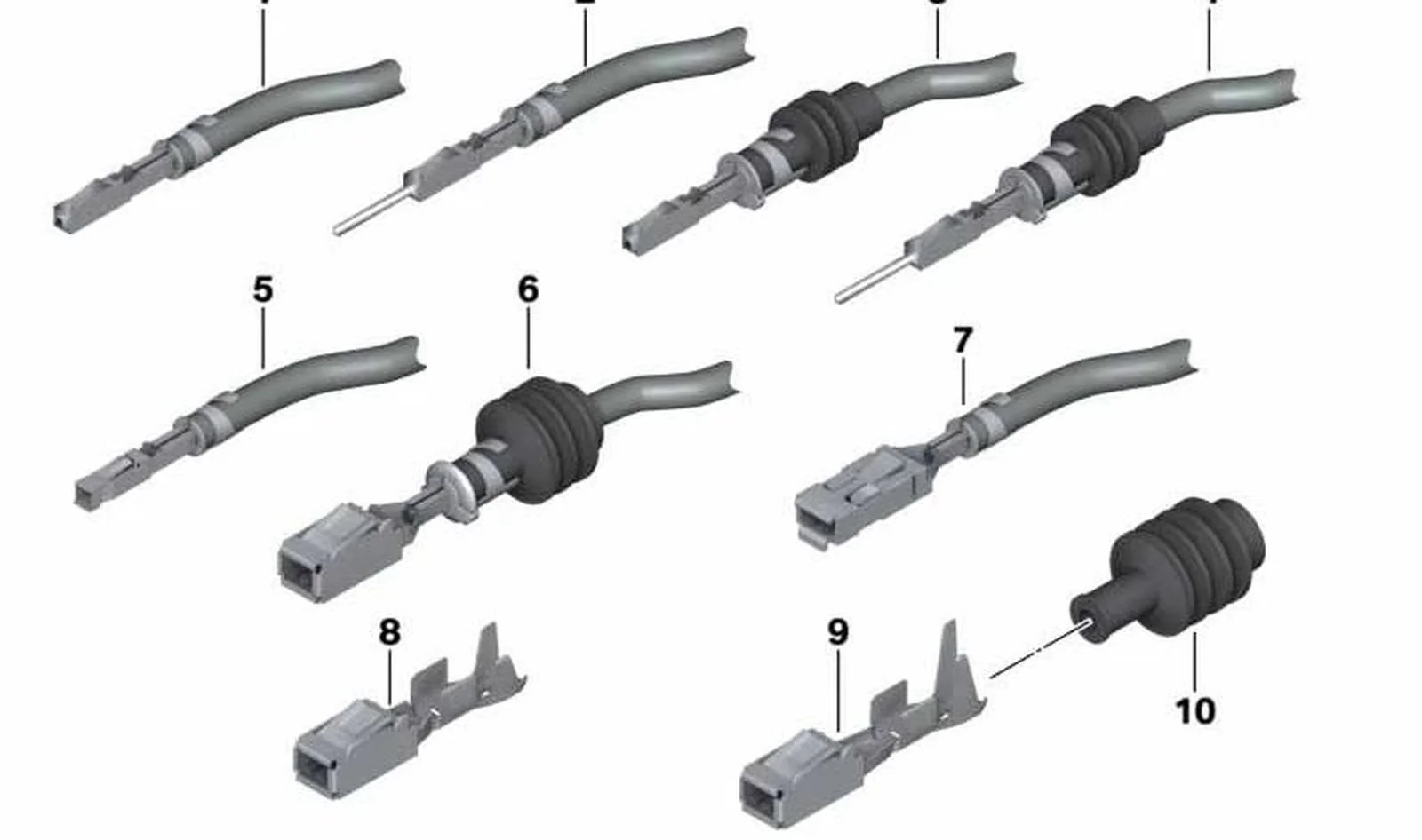 Terminal ELO-Power 5,2x0,63 OEM 61138364844 para BMW E81, E87, F20, E46, F30 y MINI R50, R56, F56... y más. Original BMW y MINI.