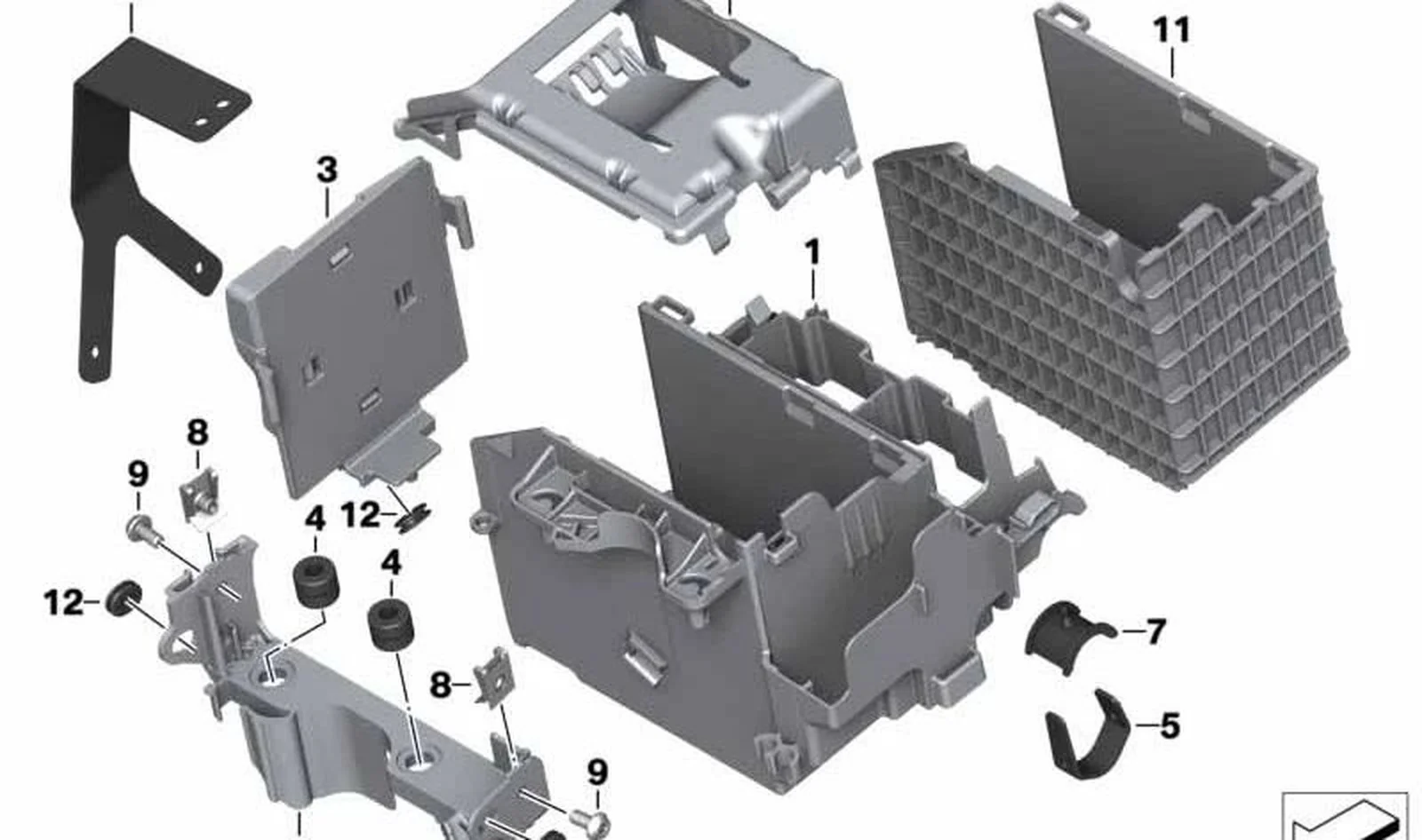 Tirante transversal OEM 61218533312 para BMW Motorrad R1200GS, R1250GS, R1250RT... y más. Original BMW Motorrad.