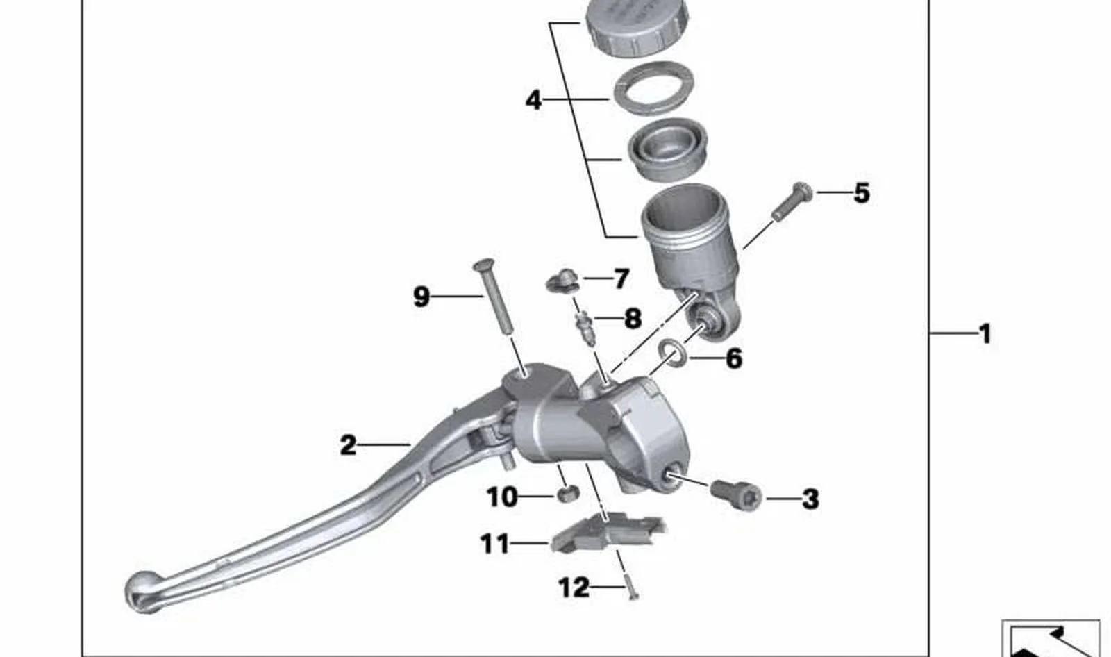 Tornillo cabeza cilíndrica M5X20 OEM 32727720304 para BMW Motorrad R1200S, HP2 Sport. Original BMW Motorrad.