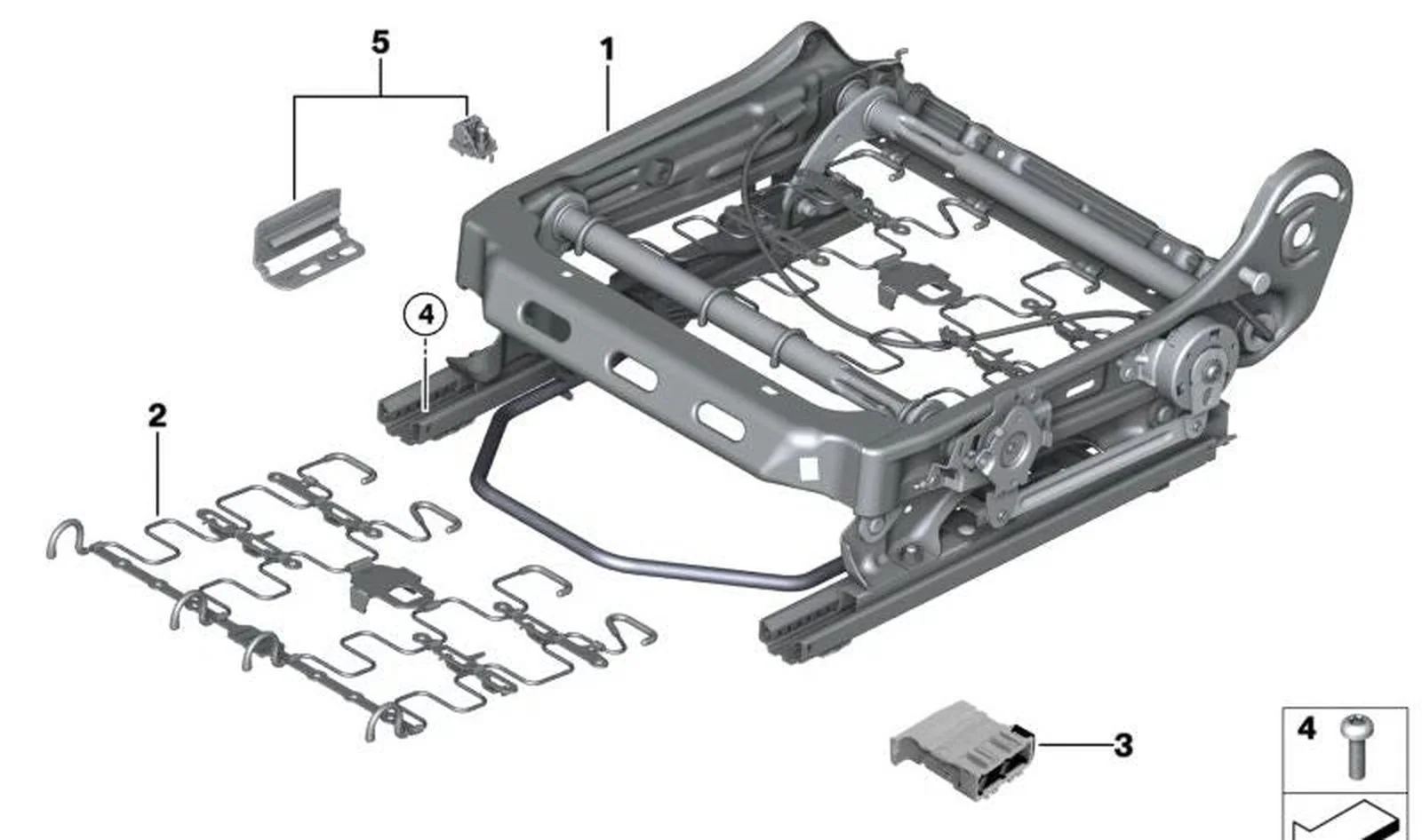 Tornillo cabeza cilĂndrica M8X40 OEM 07147341897 para MINI R56, R56 LCI, Clubman R55, Cabrio R57, CoupĂ© R58, Roadster R59, Paceman R61... y más. Original MINI.