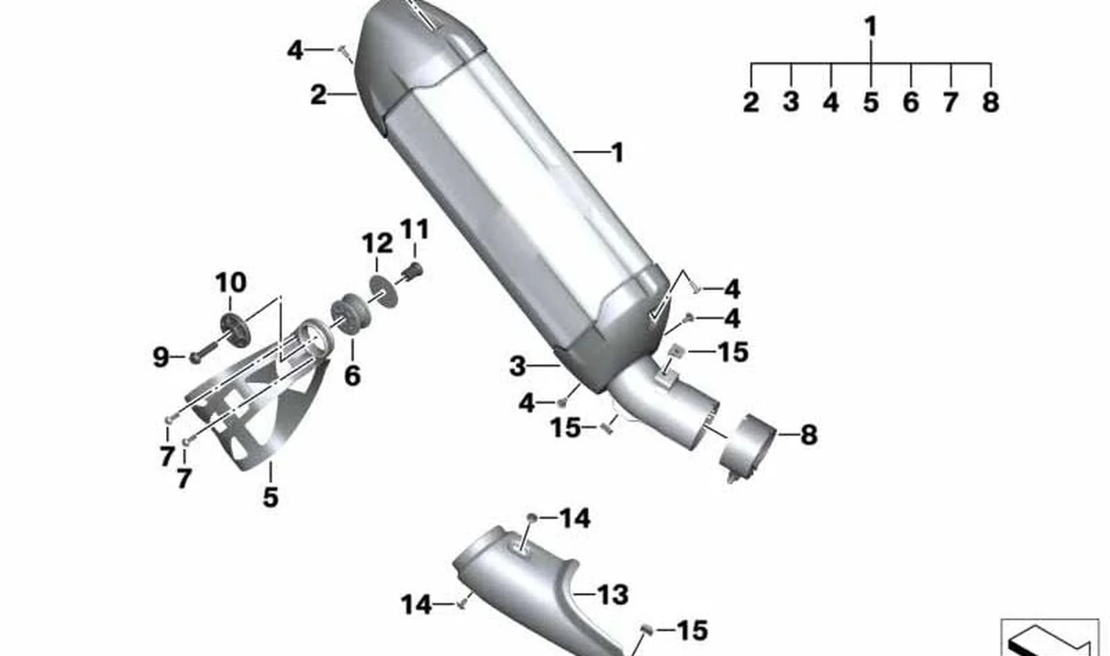 Tornillo cilíndrico M5X16 OEM 07129909318 para motos BMW R1200GS, R1250GS, R1200GS Adv., R1250GS Adv. Original BMW Motorrad.