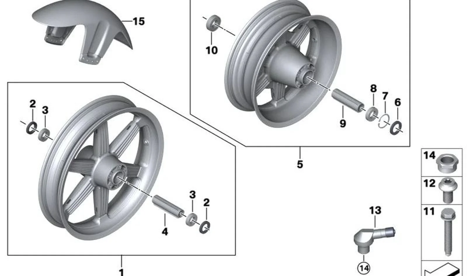 Tornillo cilÃndrico OEM 07129908527 para motos BMW R18, F750GS, F850GS, K1600GT... y más. Original BMW Motorrad.