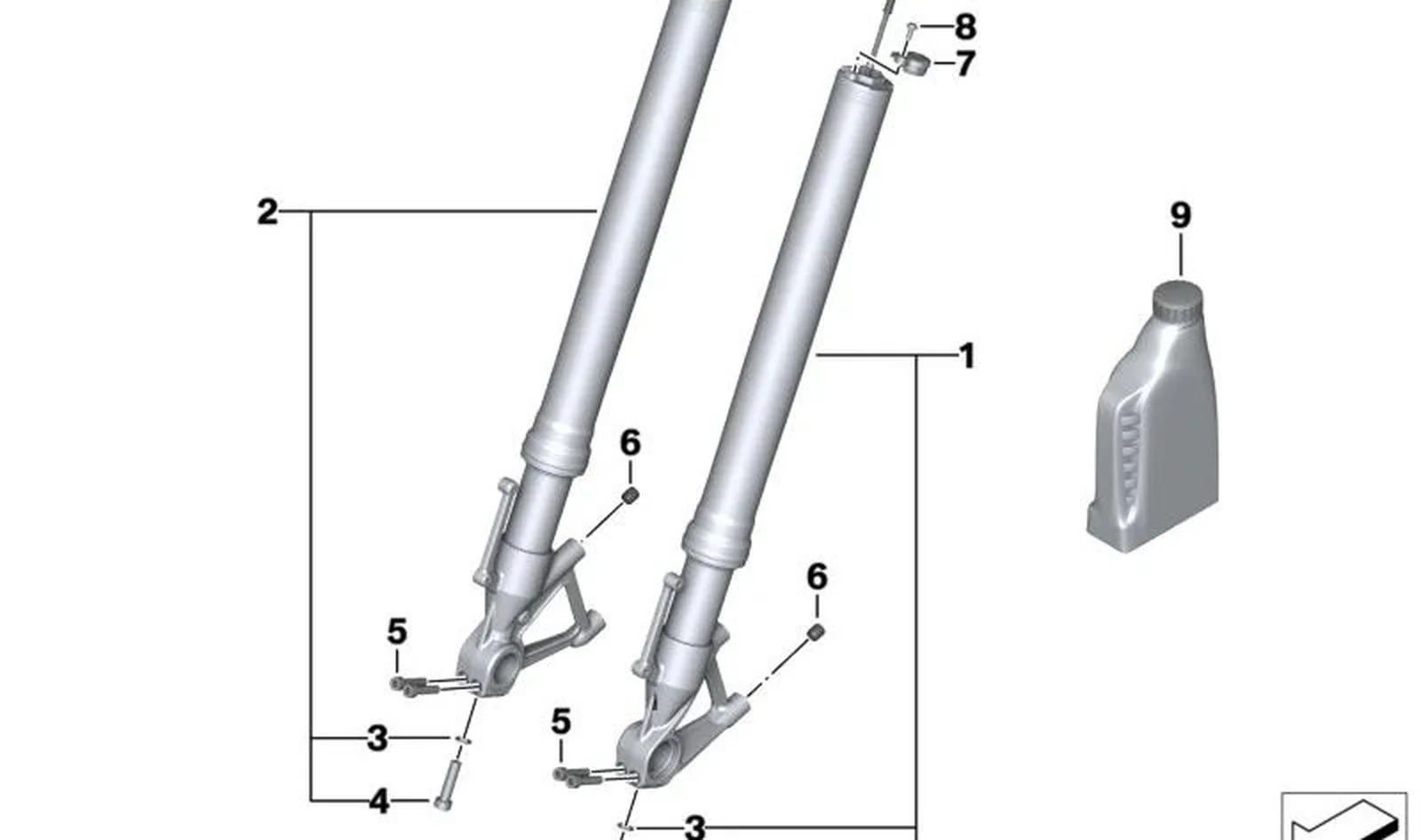Tornillo cilÃndrico OEM 31428554207 para motos BMW R nineT, R 1200 R, R 1250 R, S 1000 RR... y más. Original BMW Motorrad.