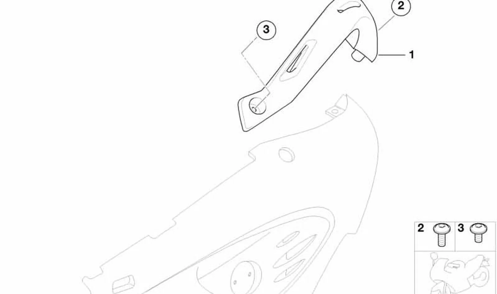 Tornillo de cabeza cilíndrica M6X25 OEM 46637670228 para BMW Motorrad F650CS (K14). Original BMW Motorrad.