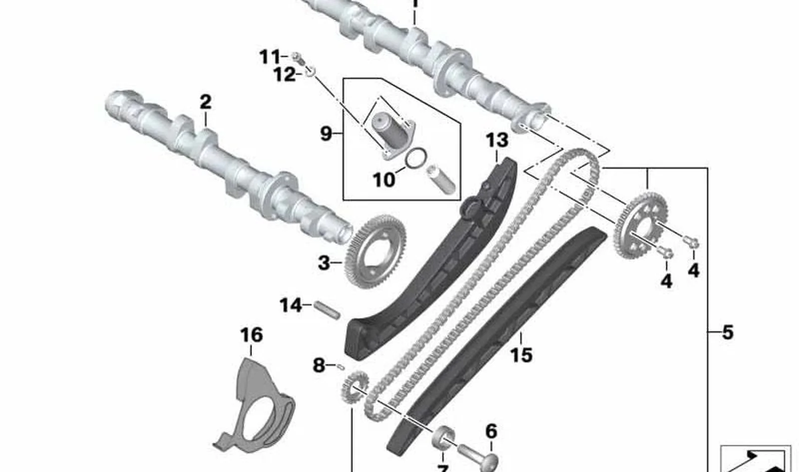 Tornillo de cabeza plana OEM 11317693959 para motos BMW K1200S, K1200R, K1200GT... y más. Original BMW Motorrad.