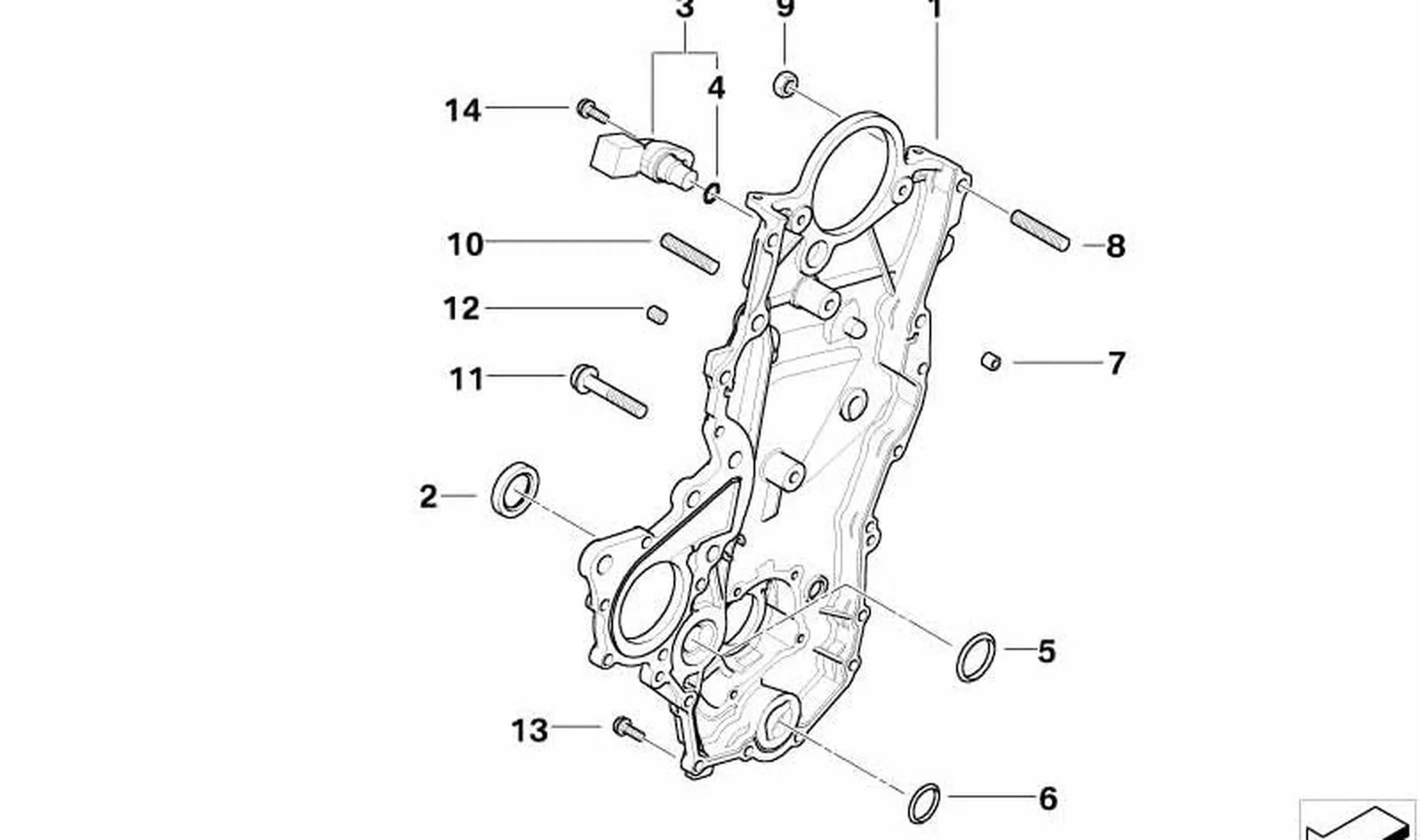 Tornillo de cierre OEM 11147791828 para MINI R50 One D (03/2003 - 07/2006). Original MINI.
