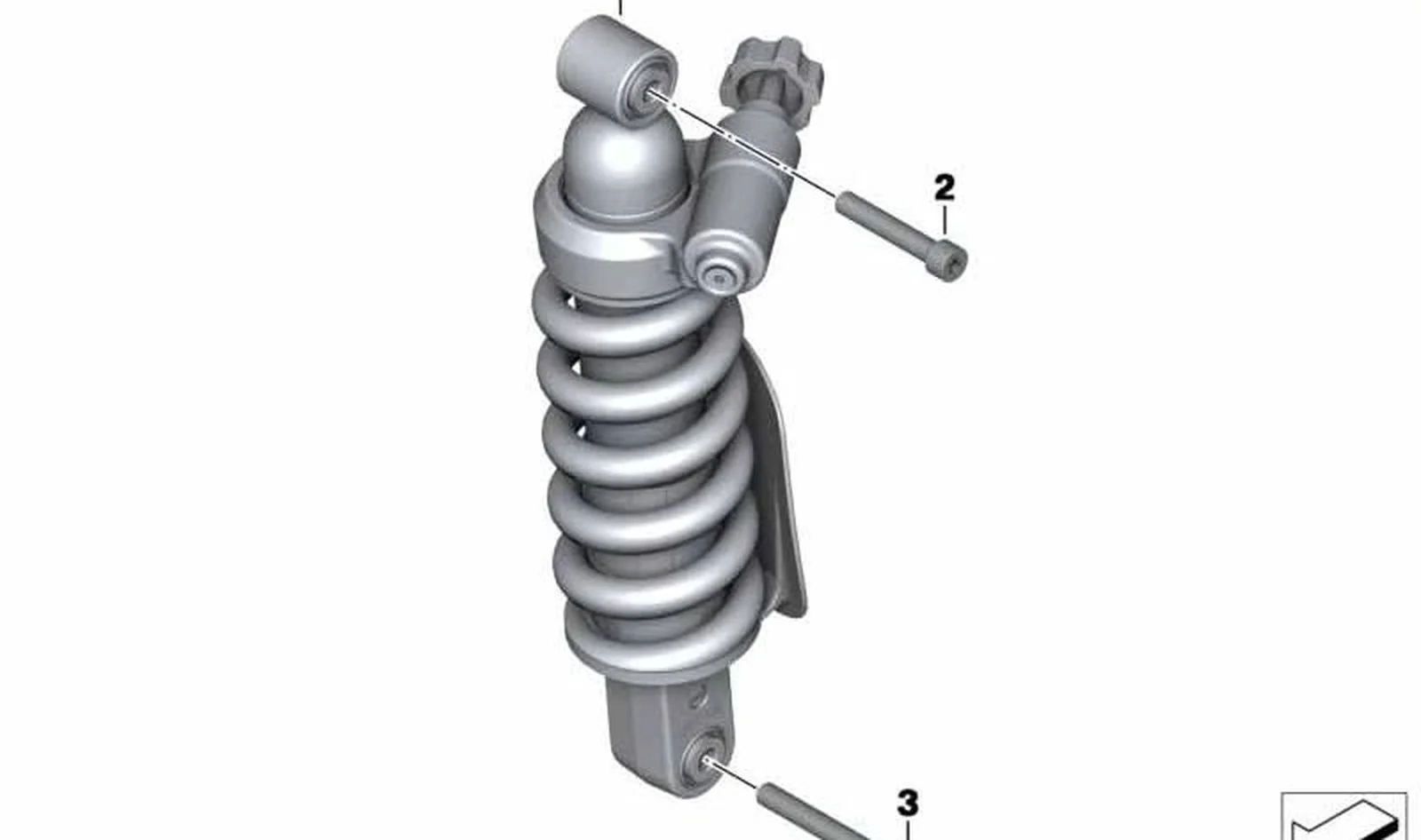 Tornillo ISA M10X1.25X55 OEM 33537692184 para motos BMW R nineT, R 1200 S, HP2 Sport. Original BMW Motorrad.
